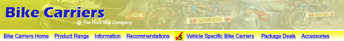 Bike Carriers:Bicycle Carriers:Bike Rack:Cycle Rack:Cycle Carriers at The Roof Box Company